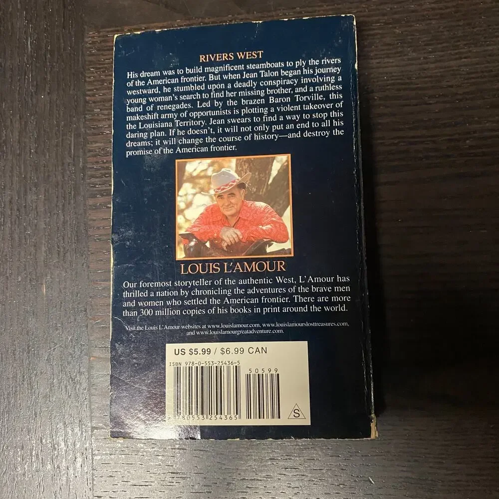 Rivers West : A Novel by Louis L'Amour (1993, Mass Market)